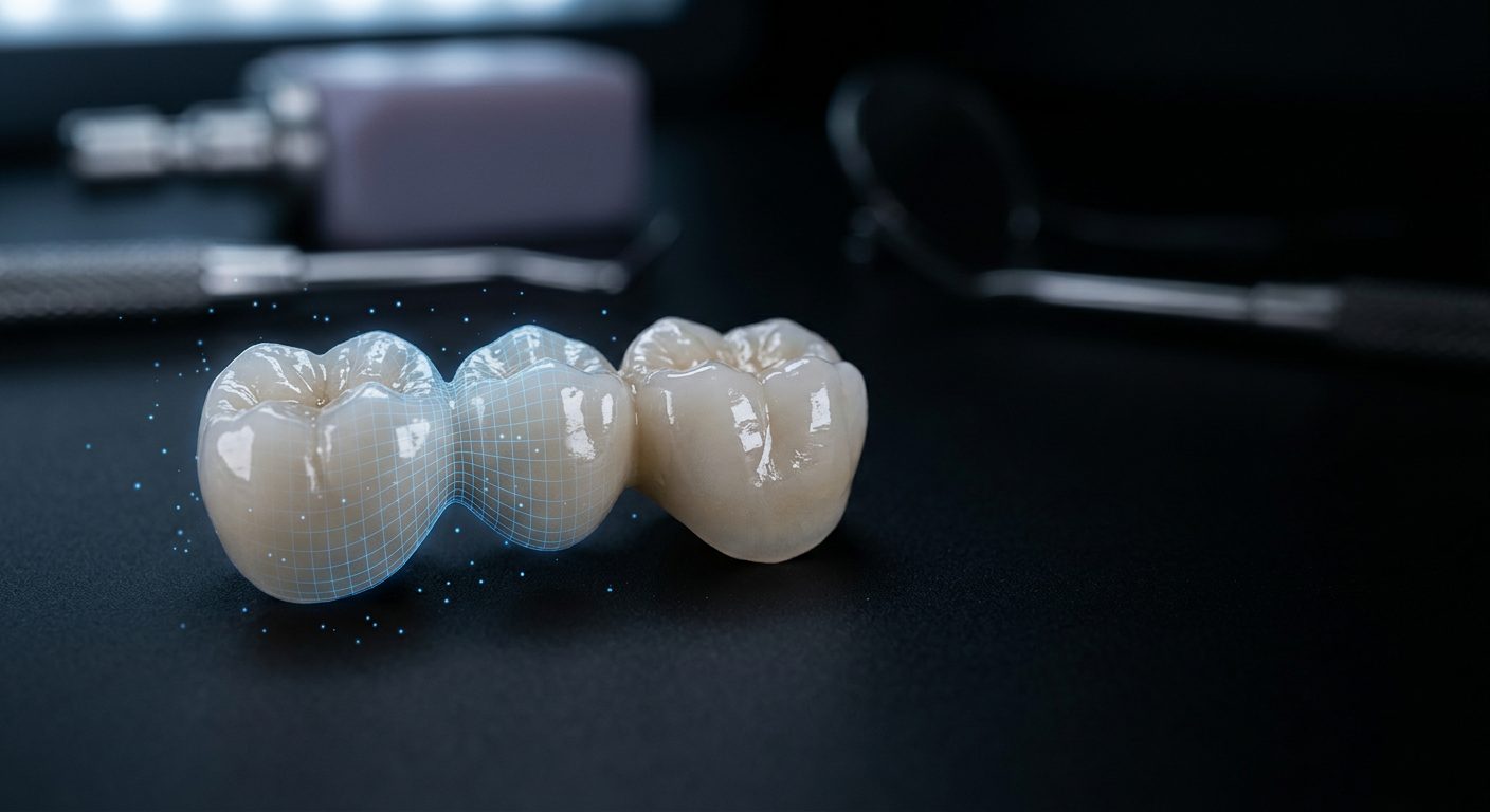 3D scan of dental impression, precise mesh capture for dental lab workflows