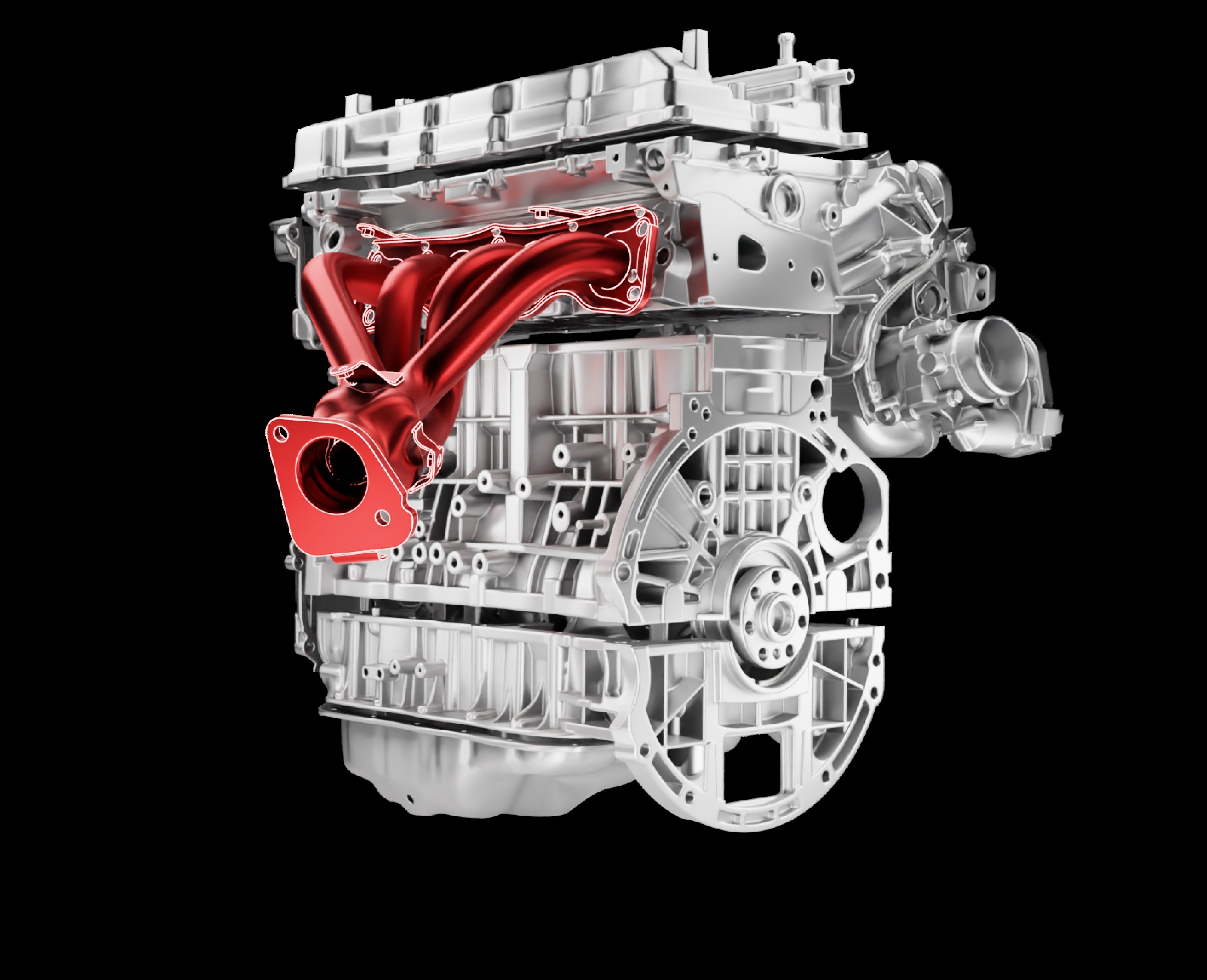 Geomagic Design X modeling wizard, automotive engine reverse engineering scan to CAD